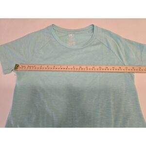 Athletic‎ Works Women Tee Short Sleeve Breathable Back Teal Size M